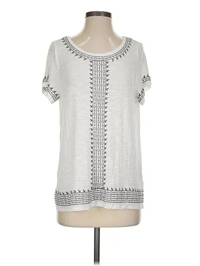 Pre-owned Rafaella Short Sleeve T-shirt In Silver
