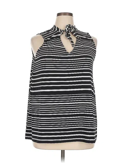 Pre-owned Rafaella Sleeveless Blouse In Black