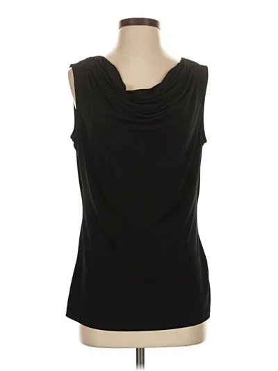 Pre-owned Rafaella Sleeveless Blouse In Black