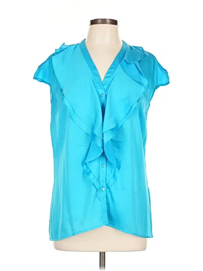 Pre-owned Rafaella Sleeveless Blouse In Blue