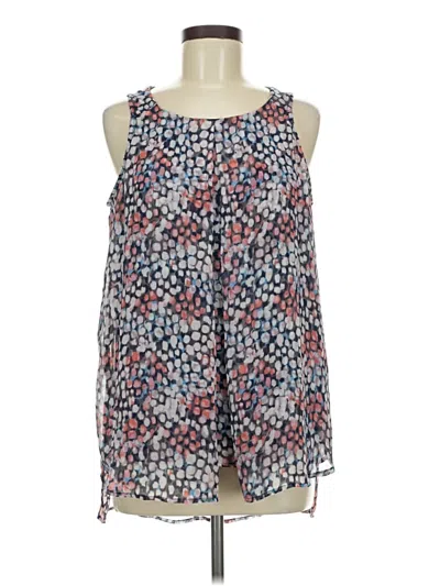Pre-owned Rafaella Sleeveless Blouse In Blue
