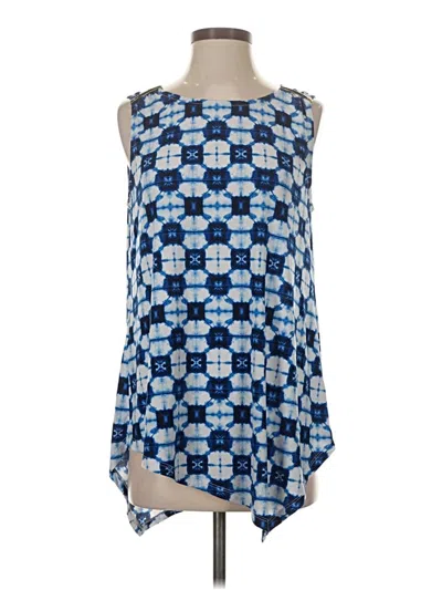 Pre-owned Rafaella Sleeveless Blouse In Blue