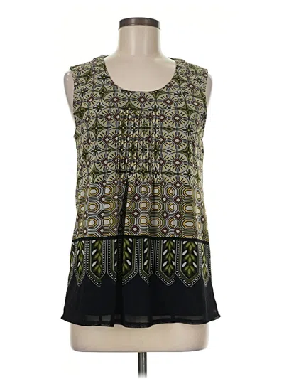 Pre-owned Rafaella Sleeveless Blouse In Green