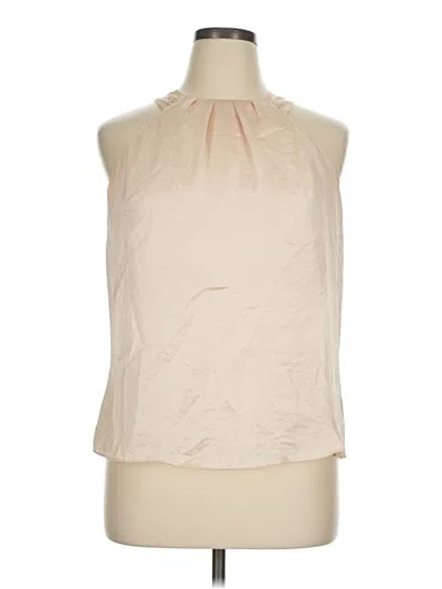 Pre-owned Rafaella Sleeveless Blouse In Ivory
