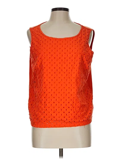 Pre-owned Rafaella Sleeveless Blouse In Orange