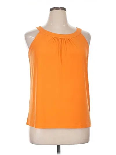 Pre-owned Rafaella Sleeveless Blouse In Orange
