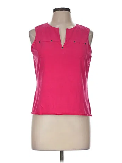 Pre-owned Rafaella Sleeveless Blouse In Pink