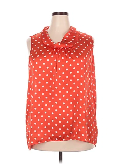 Pre-owned Rafaella Sleeveless Blouse In Red
