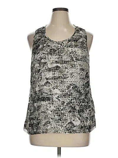 Pre-owned Rafaella Sleeveless Blouse In Silver