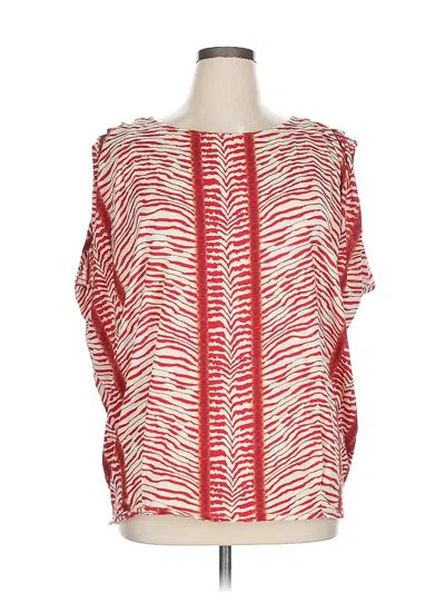 Pre-owned Rafaella Sleeveless T-shirt In Red