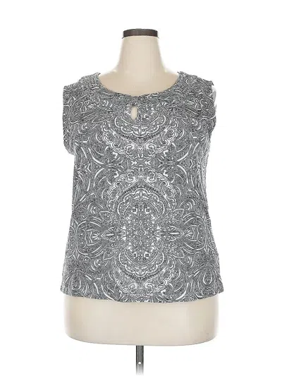 Pre-owned Rafaella Sleeveless T-shirt In Silver