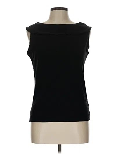 Pre-owned Rafaella Sleeveless T-shirt In Black