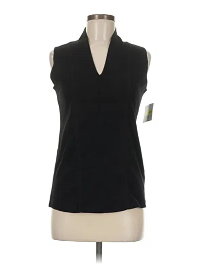 Pre-owned Rafaella Sleeveless T-shirt In Black