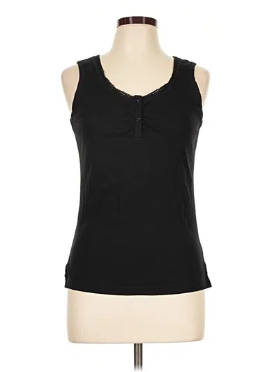 Pre-owned Rafaella Sleeveless T-shirt In Black