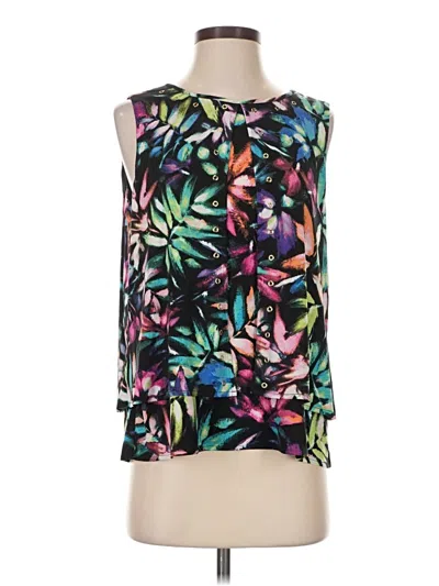 Pre-owned Rafaella Sleeveless T-shirt In Black