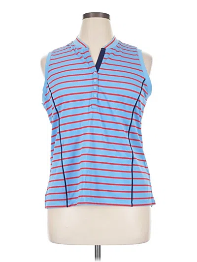 Pre-owned Rafaella Sleeveless T-shirt In Blue
