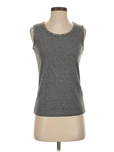 Pre-owned Rafaella Sleeveless T-shirt In Gray