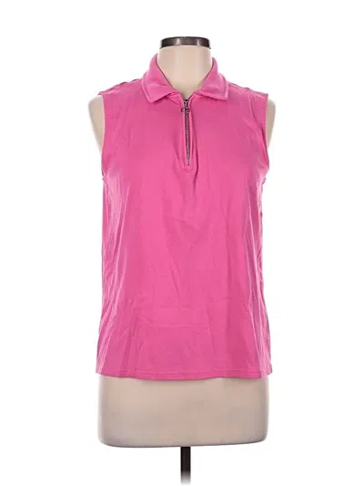 Pre-owned Rafaella Sleeveless T-shirt In Pink