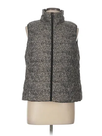 Pre-owned Rafaella Sweater Vest In Gray