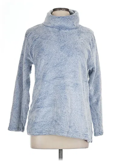 Pre-owned Rafaella Turtleneck Sweater In Blue