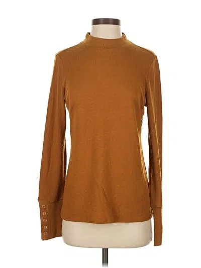 Pre-owned Rafaella Turtleneck Sweater In Brown