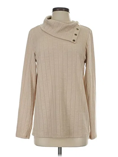 Pre-owned Rafaella Turtleneck Sweater In Brown