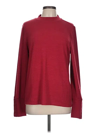 Pre-owned Rafaella Turtleneck Sweater In Burgundy