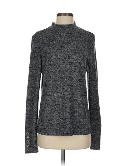 Pre-owned Rafaella Turtleneck Sweater In Gray