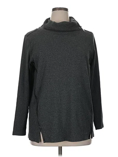 Pre-owned Rafaella Turtleneck Sweater In Gray