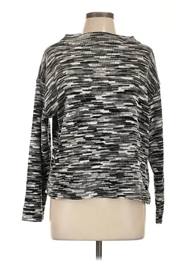Pre-owned Rafaella Turtleneck Sweater In Gray