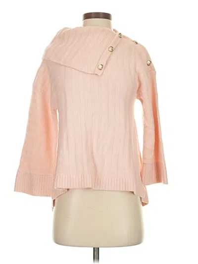 Pre-owned Rafaella Turtleneck Sweater In Pink