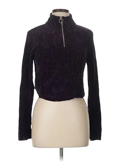 Pre-owned Rafaella Turtleneck Sweater In Purple