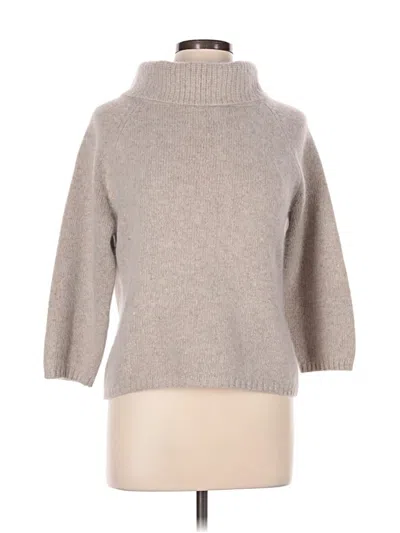 Pre-owned Rafaella Turtleneck Sweater In Tan