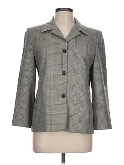 Pre-owned Rafaella Wool Blazer Jacket In Gray