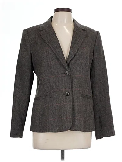Pre-owned Rafaella Wool Blazer Jacket In Gray