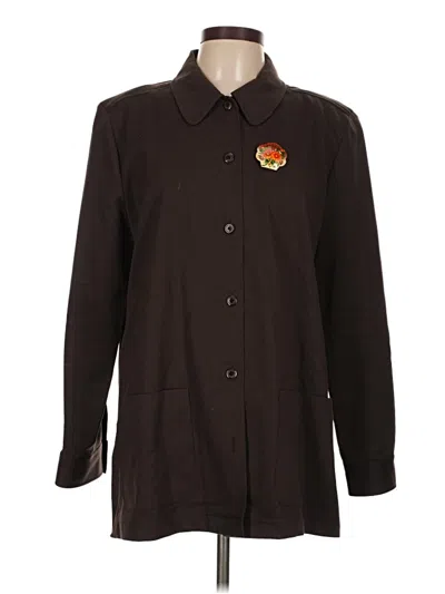 Pre-owned Rafaella Wool Coat In Brown