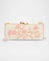Rafe Alessandra Flower Long Clutch Bag In Blush