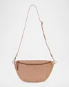 Rafe Alex Sling Woven Leather Shoulder Bag In Barley