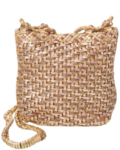 Rafe Annick Leather Bucket Tote In Gold