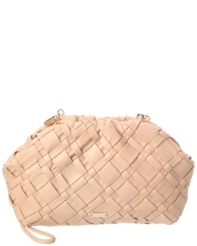 Rafe Aya Leather Clutch In Neutral