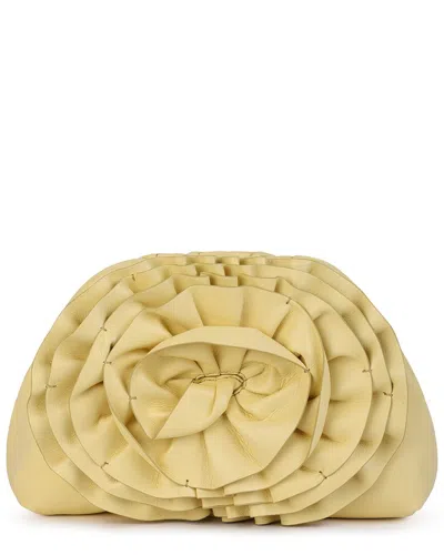 Rafe Aya Leather Clutch In Yellow