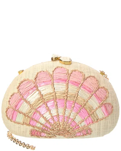 Rafe Rafé Berna Straw Clutch In Brown
