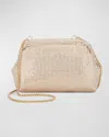 Rafe Brooke Small Frame Embellished Clutch Bag In Light Gold