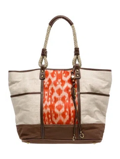 Pre-owned Rafe Canvas Shoulder Bag In Neutral