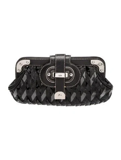 Pre-owned Rafe Leather Clutch In Black