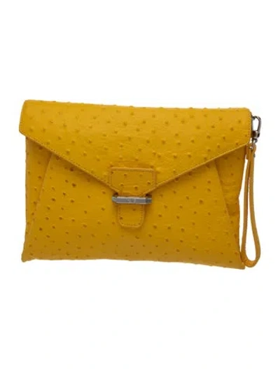 Pre-owned Rafe Leather Messenger Bag In Yellow