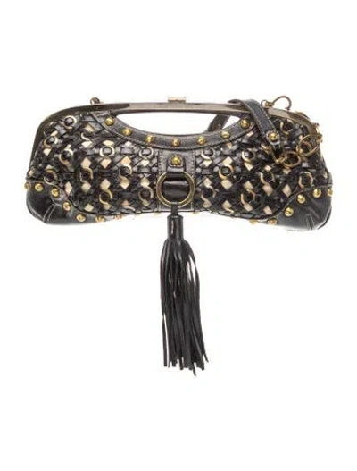 Pre-owned Rafe Leather Minaudière In Black