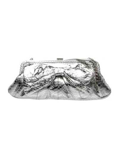 Pre-owned Rafe Leather Shoulder Bag In Silver