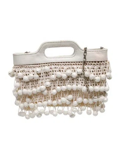 Pre-owned Rafe Leather Top Handle Bag In Neutral