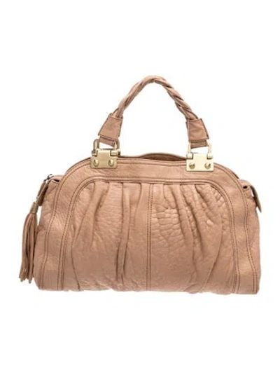 Pre-owned Rafe Leather Top Handle Bag In Neutrals